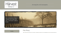 Desktop Screenshot of harvestwineco.com