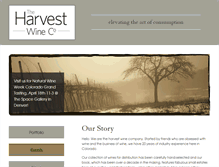 Tablet Screenshot of harvestwineco.com